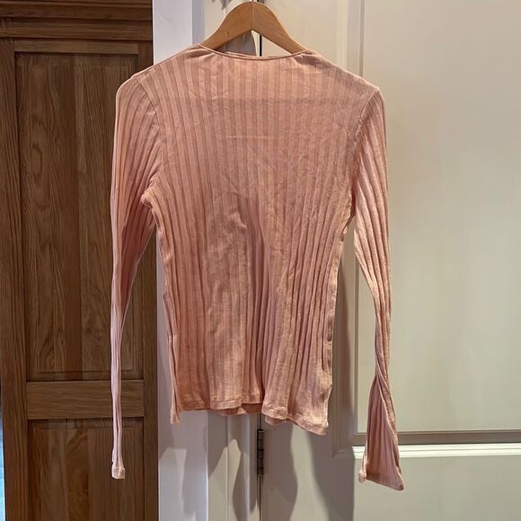 🎀 Vince medium high neck ribbed sweater lightweight NWT - Picture 4 of 14